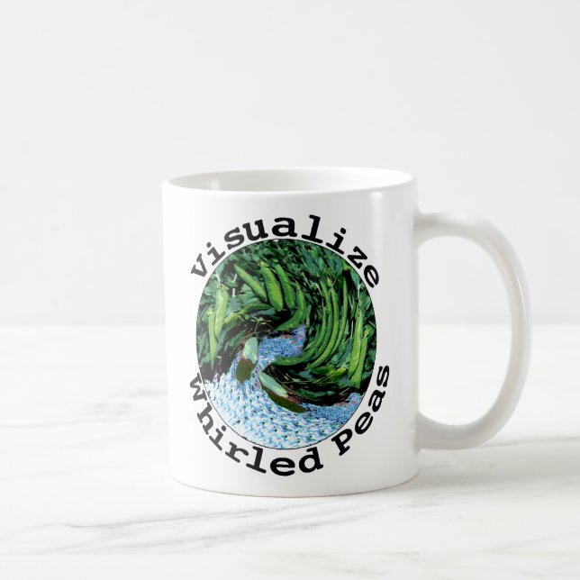 De Café Visualize a caneca girada das ervilhas (Direita)