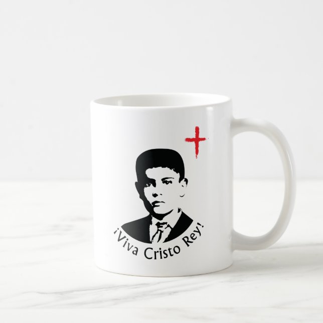 De Café Viva Cristo Rey! Caneca (Direita)