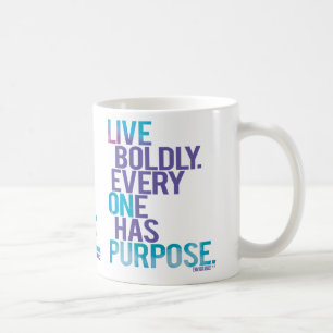 De Café Vive corajosamente todos tem a caneca da