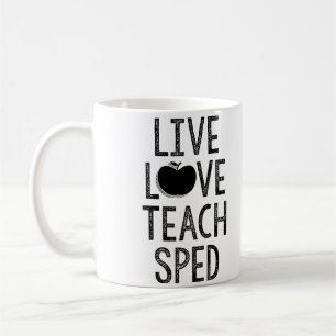 De Café Vivo. Amor. Ensine. APRESSADO. Caneca
