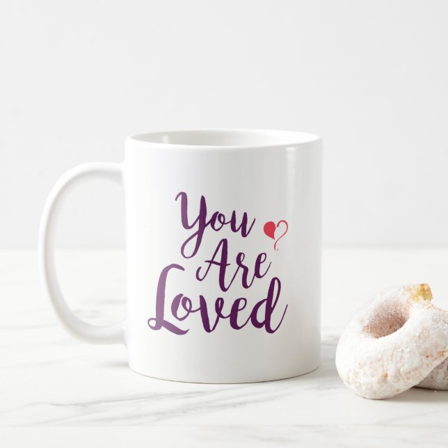 De Café Você é caneca amada (Com Donut)