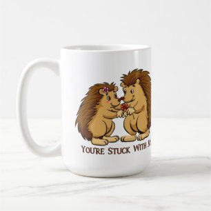 De Café Você é colado comigo caneca do porco-