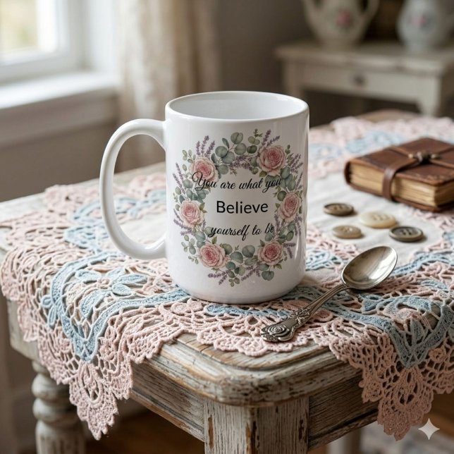 De Café Você É O Que Acredita Ser Caneca (Criador carregado)
