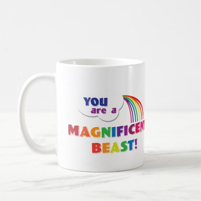 De Café Você é uma caneca magnífica do animal (Esquerda)