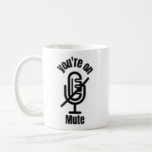 De Café Você Está Silenciado Caneca Divertida Presente,