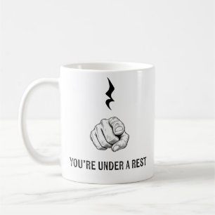De Café Você Está Sob Um Silêncio Caneca
