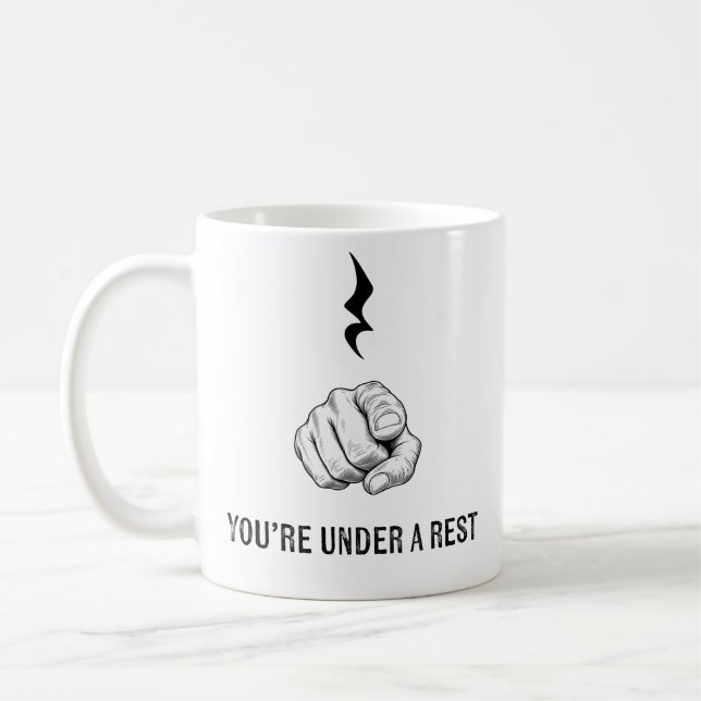 De Café Você Está Sob Um Silêncio Caneca (Esquerda)