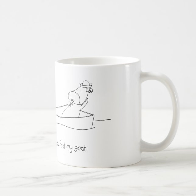De Café Você flutua minha caneca da cabra (Direita)