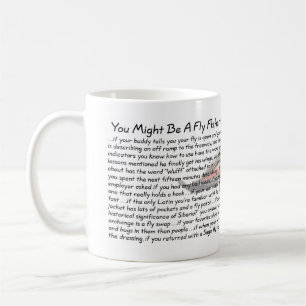 De Café Você pôde ser uma caneca do pescador da mosca