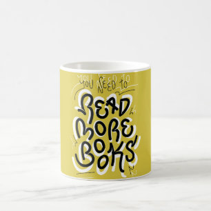 De Café Você Precisa Ler Mais Livros Caneca Divertida para