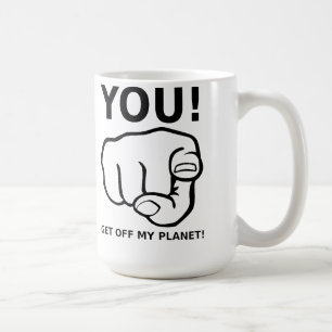De Café Você Sai Do Meu Planeta Caneca Divertida