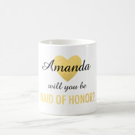 De Café Você será minha caneca do coração do ouro da