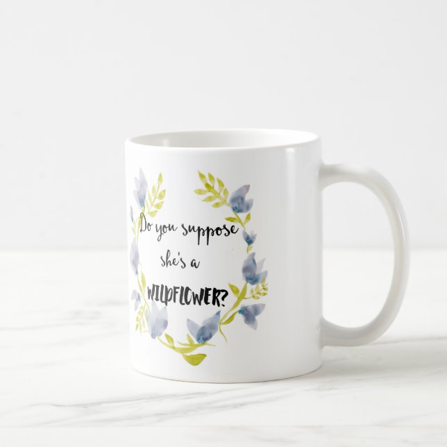 De Café Você supor a é uma caneca do wildflower (Direita)