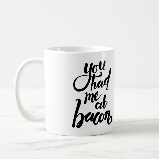 De Café Você teve-me no bacon - caneca engraçada das (Esquerda)