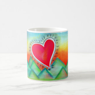 De Café Vôo da caneca do coração