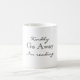 De Café Vou amavelmente afastado eu estou lendo a caneca