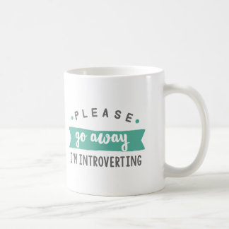 De Café Vou por favor afastado eu introverting a caneca do