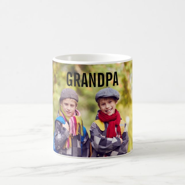 De Café Vovô sua caneca da foto dos miúdos grande (Centro)