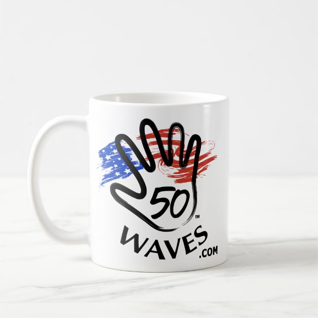 De Café Wag dos cães… Pessoas da caneca da onda (Esquerda)
