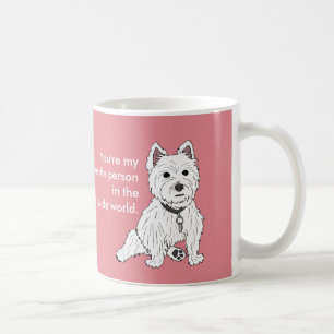 De Café Westie Wuv você ama a caneca