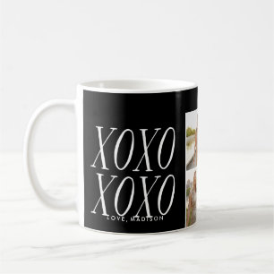 De Café XOXO Love in Black Caneca