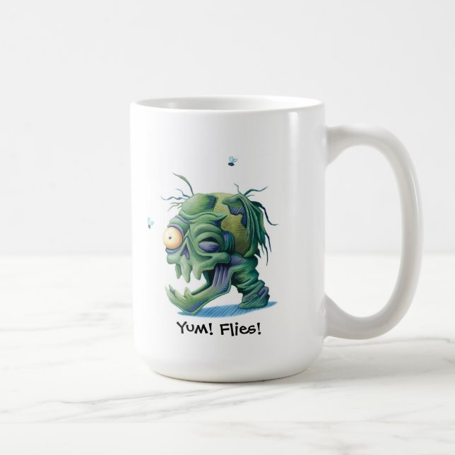 De Café Yum! Moscas! Caneca (Direita)