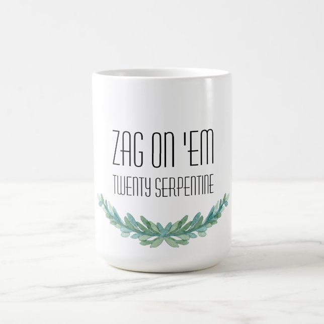 De Café Zag neles: Caneca vinte serpentina (Centro)