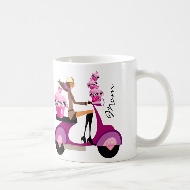 De Café Zebra bonito do rosa da caneca da menina do (Direita)