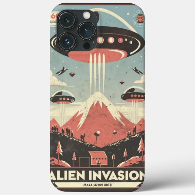 👽 de capas de iphone de Aventura Sci-Fi Retroativ (Verso)
