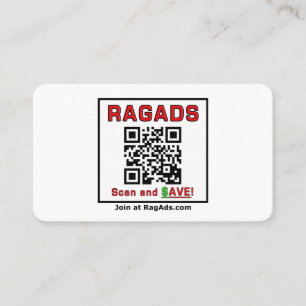 Dê cartões de visitas RAGADS e PAGUE!