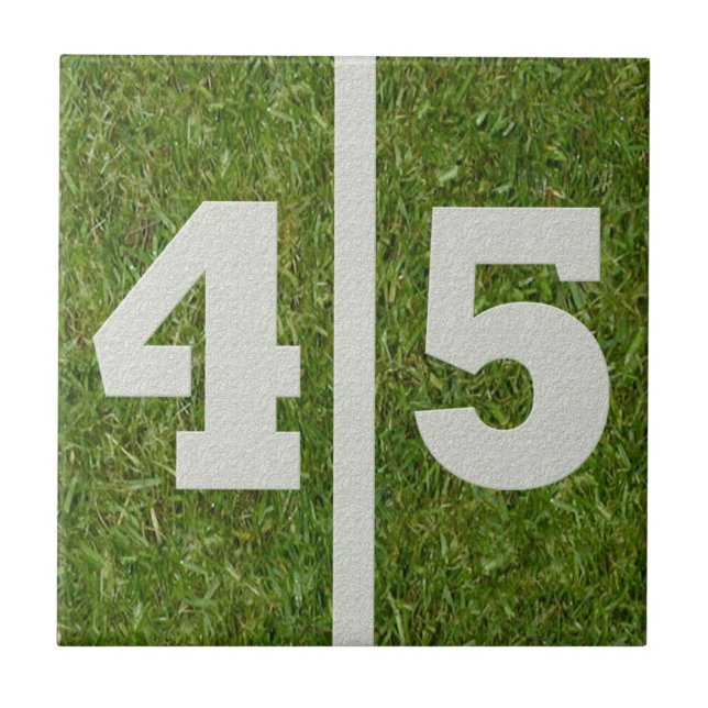 De Cerâmica 45th Azulejo customizável do futebol do (Frente)