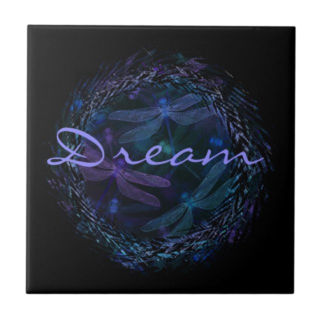 De Cerâmica A "libélula sonha" - o azulejo (Frente)