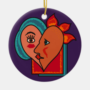 De Cerâmica Abstrato Amplia o ornamento personalizado