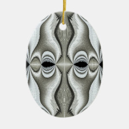 De Cerâmica Abstrato preto e branco Ornamento 2