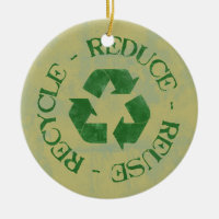 Afligido reduza o ornamento do reciclar reusar