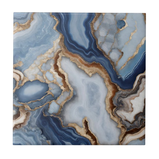 De Cerâmica Agate Marble Azulejo cerâmico (Frente)