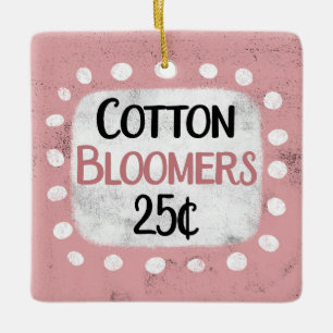De Cerâmica Algodão Bloomers 25 Centavos Ornamento