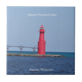 De Cerâmica Algoma Pierhead Light azulejo