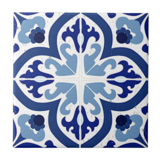 De Cerâmica Alhambra azulejo grandes flores azuis