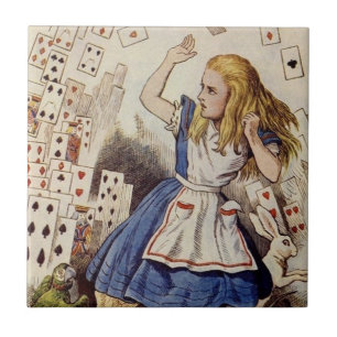 De Cerâmica Alice no azulejo do país das maravilhas, ataque d