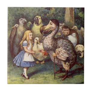 De Cerâmica Alice no azulejo do país das maravilhas, o Dodo