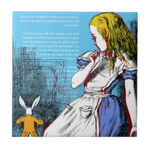 De Cerâmica +{ Alice no País das Maravilhas }+ Azulejo cerâmic