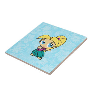 De Cerâmica Aloha Honys Hula Girl Hibiscus Trivets Azulejo