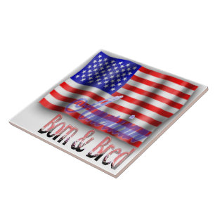 De Cerâmica American Flag ・ Large ・ Azulejo