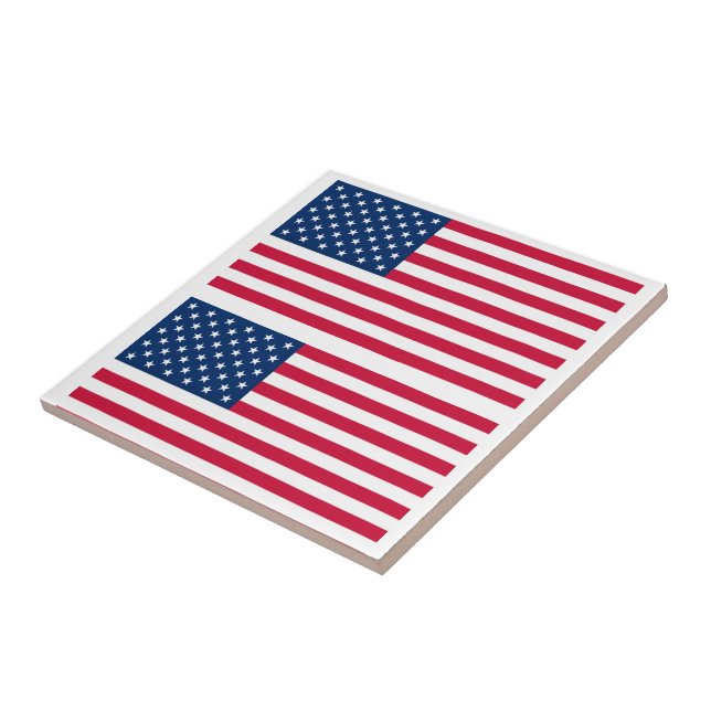 De Cerâmica American Flags Azulejo EUA (Lateral)