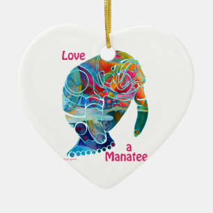 De Cerâmica Amor cerâmico do ornamento um peixe-boi