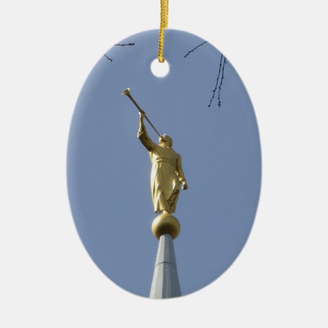 De Cerâmica Anjo Moroni - Ornamento Cerâmico (Frente)