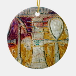 De Cerâmica Antigo Ornamento Hieróglifo Egípcio