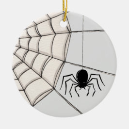 De Cerâmica Aranhas e ornamento cerâmico do Halloween na Web