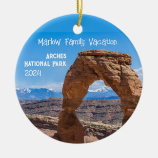 De Cerâmica Arches Férias Familiares Ornamento Personalizado